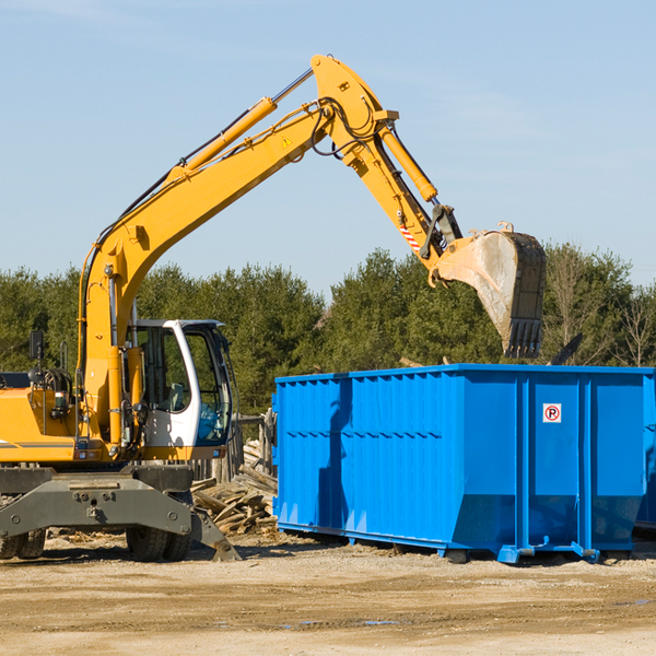 can i choose the location where the residential dumpster will be placed in Dixon Springs Tennessee